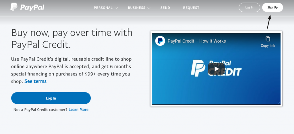 paypal sign in