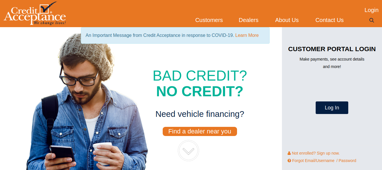 Does Credit Acceptance Accept Credit Cards