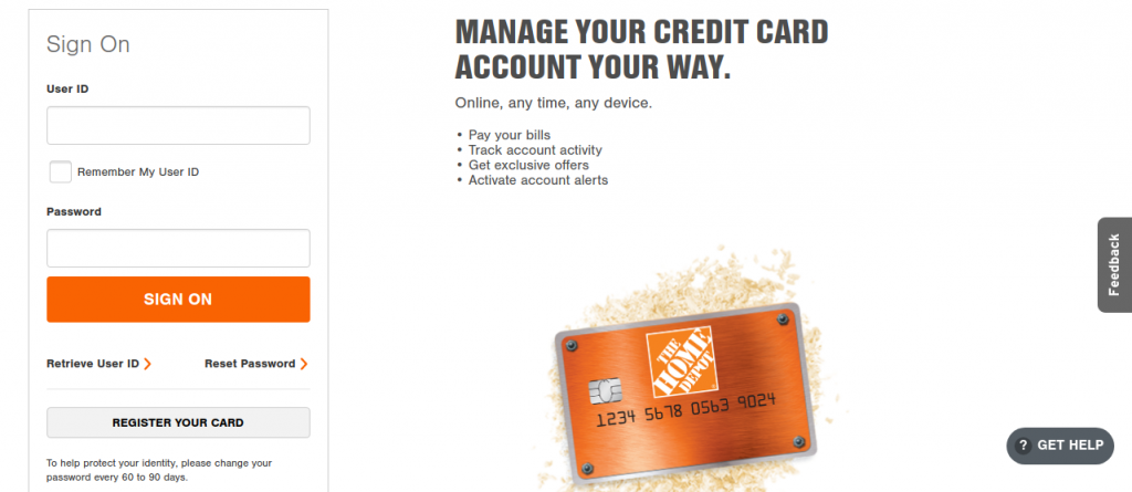 Www Homedepot Com Mycard Access To Your Home Depot Credit Card Account   Home Depot Credit Card Logo 1024x445 