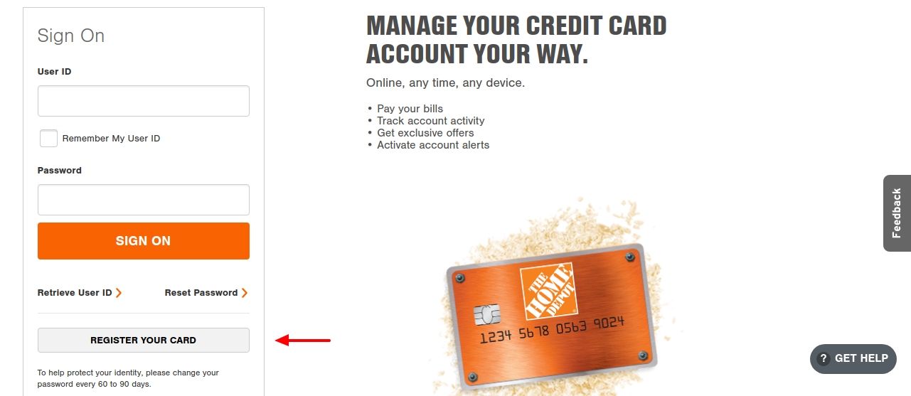 Www homedepot mycard Access To Your Home Depot Credit Card Account