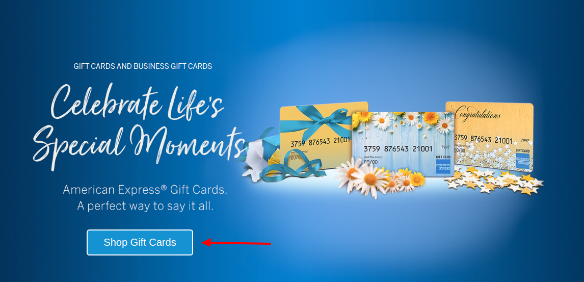 American Express Gift Card Shop