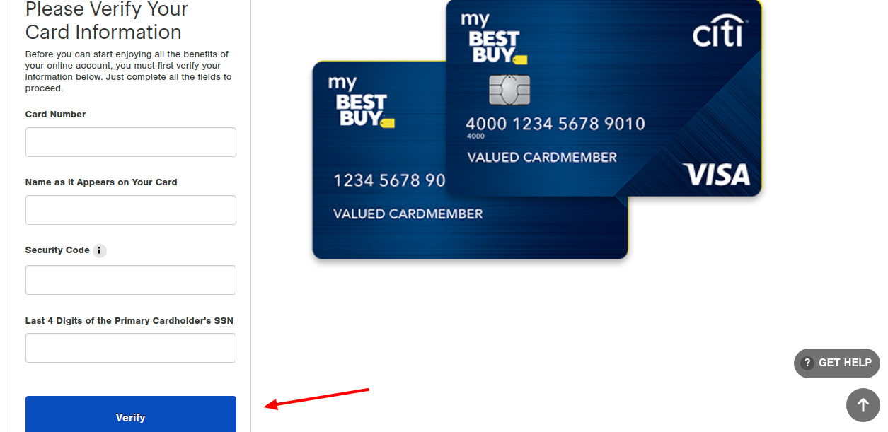 Best Buy Credit Card Register