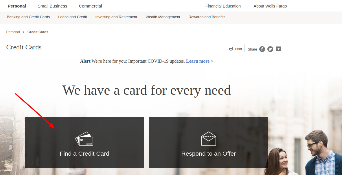 Wells Fargo Credit Card Find