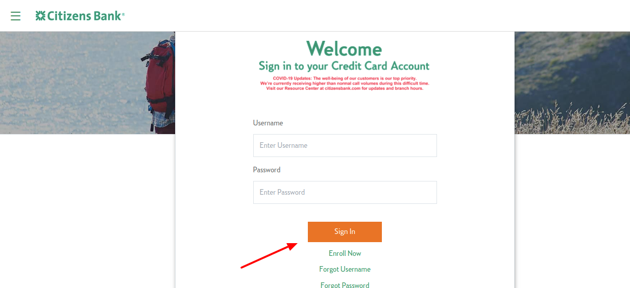 citizens bank clear value mastercard login