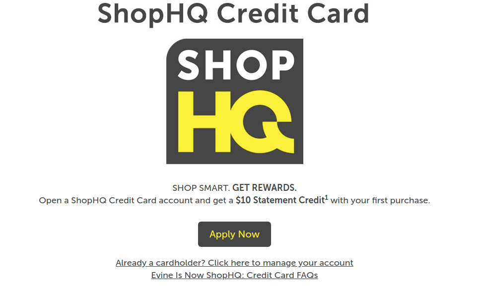 SHOPHQ Credit Card Apply