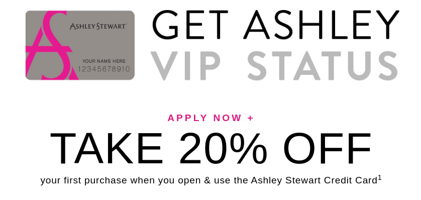 Ashley Stewart Credit Card / 50 Off Ashley Stewart Coupons Promo Codes March 2021 - Ashley ...