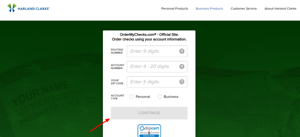 Checkreorderexpress Harland Clarke Order Check Online