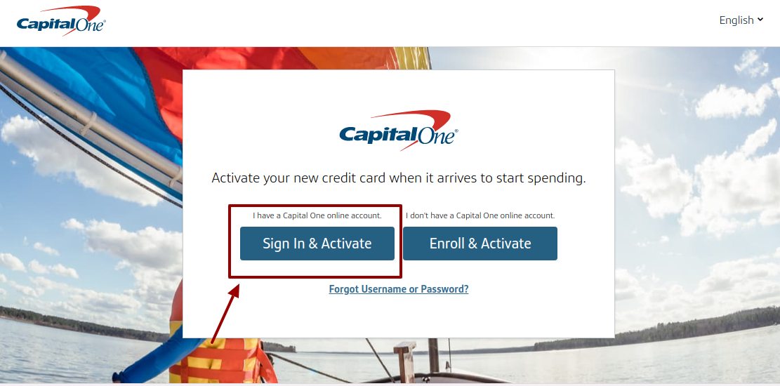 capital one credit card activation