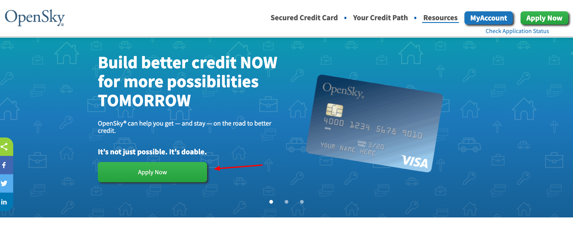 opensky credit card apply